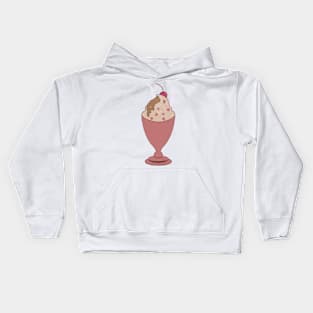 Ice cream sundae Kids Hoodie